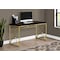 Monarch Specialties Computer Desk, Home Office, Laptop, Work, Metal, Laminate, Brown, Gold, Contemporary, Modern I 7201 - alternate 3